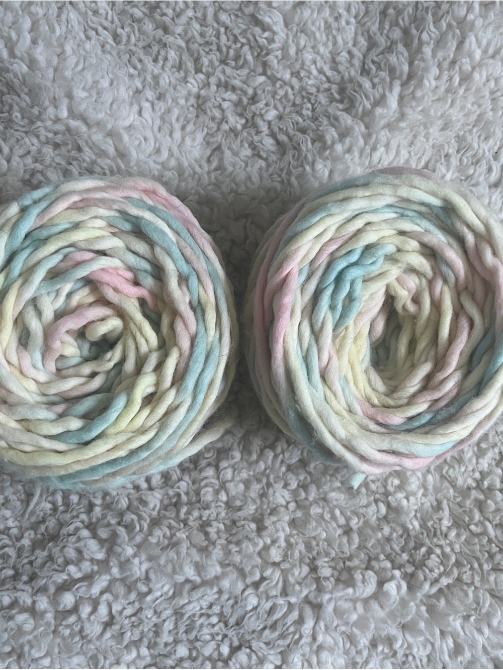 We are Knitters The Wool in Marshmallow Pastel Bulky Yarn - 2 Cake Bundle - Picture 2 of 5